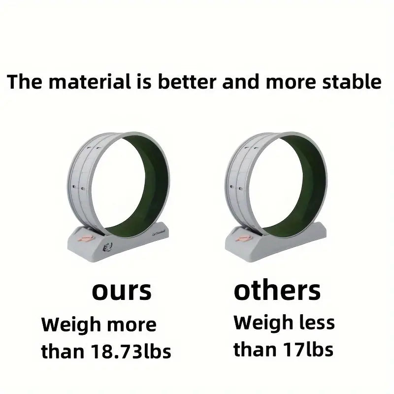 Pet Fitness Wheel - Interactive Treadmill for Cats and Dogs Grey